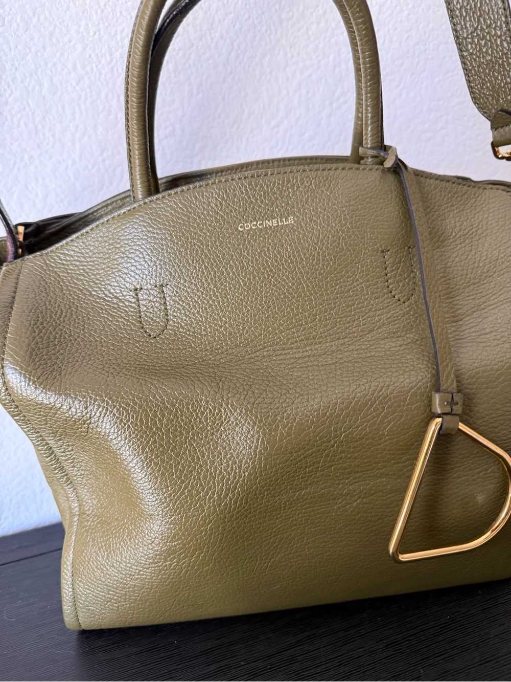 Coccinelle Narcisse in Olive Green Medium size - Picture 5 of 9